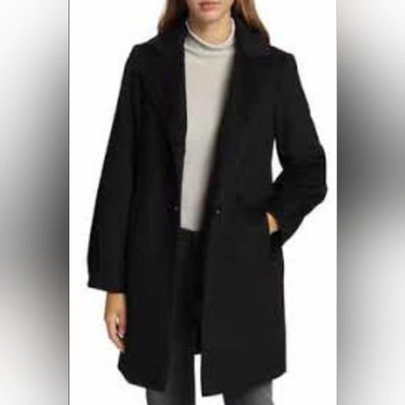 Sam Edelman Jackets & Blazers - Sam Edelman Brushed Wool Blend Jacket Size Large Black
